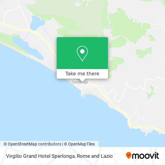 Virgilio Grand Hotel Sperlonga map