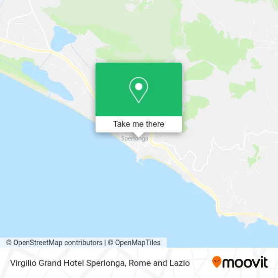 Virgilio Grand Hotel Sperlonga map