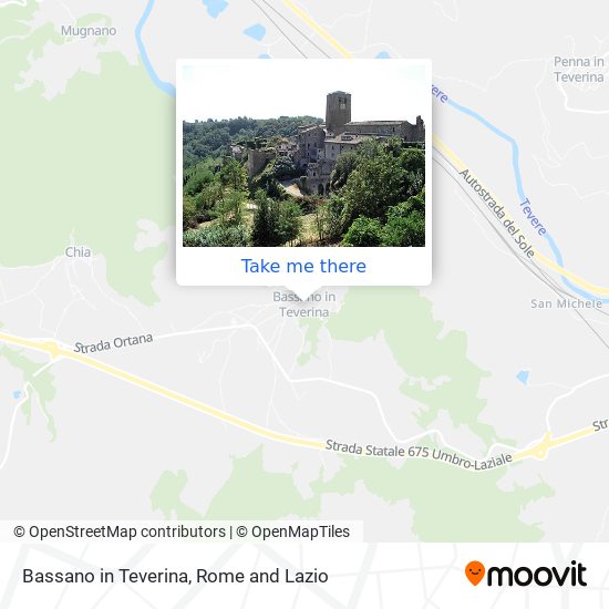 Bassano in Teverina map