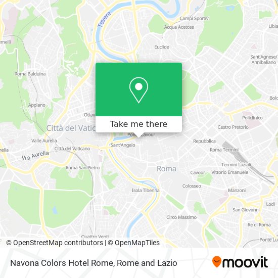 Navona Colors Hotel Rome map
