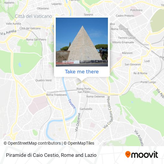 Piramide di Caio Cestio map