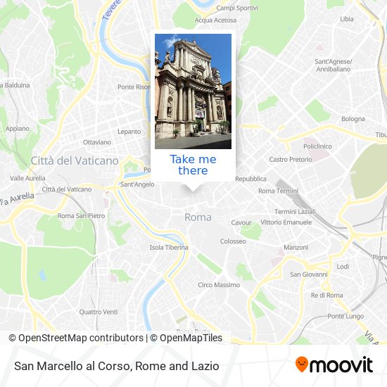 San Marcello al Corso map