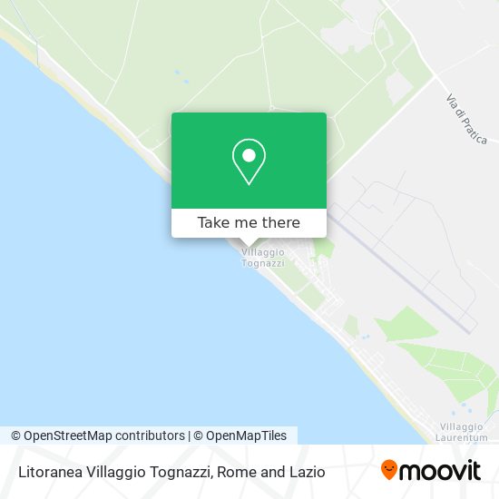 Litoranea Villaggio Tognazzi map