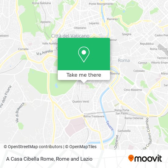 A Casa Cibella Rome map