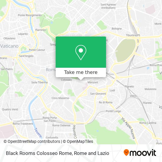 Black Rooms Colosseo Rome map