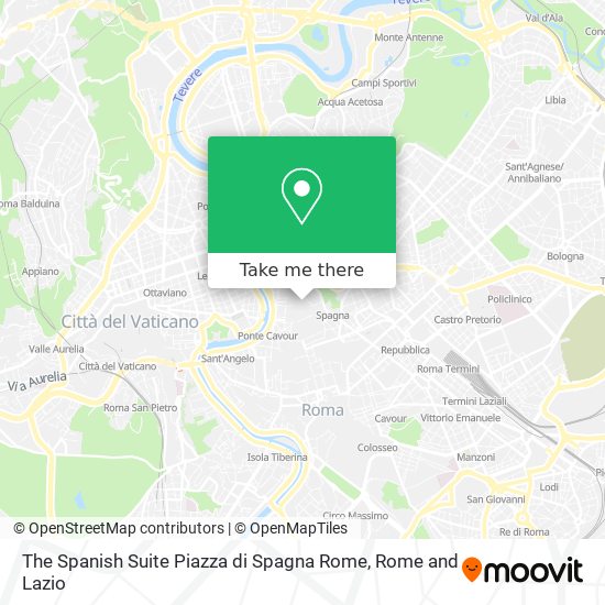 The Spanish Suite Piazza di Spagna Rome map