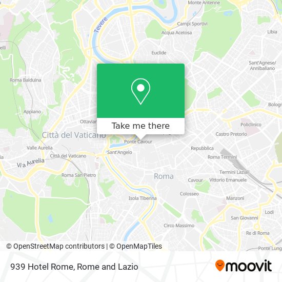 939 Hotel Rome map