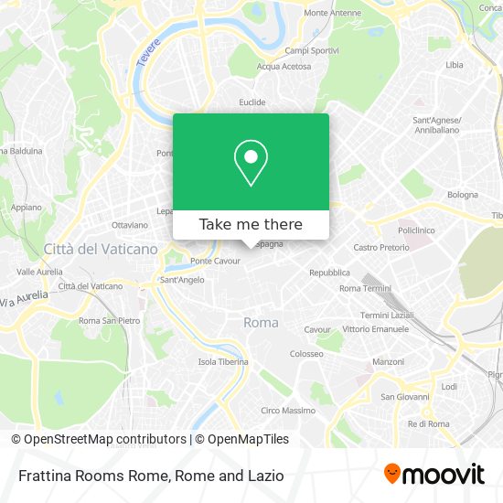 Frattina Rooms Rome map