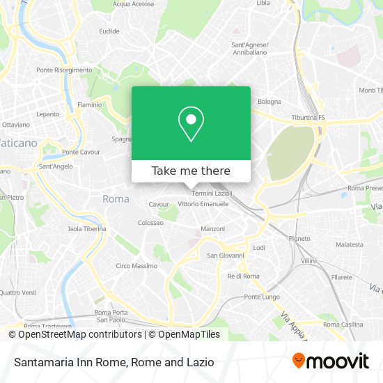 Santamaria Inn Rome map