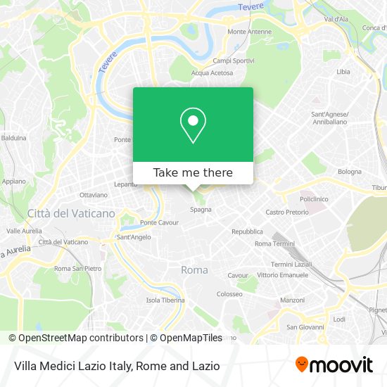 Villa Medici Lazio Italy map