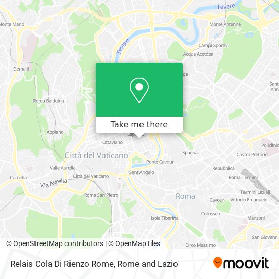 Relais Cola Di Rienzo Rome map