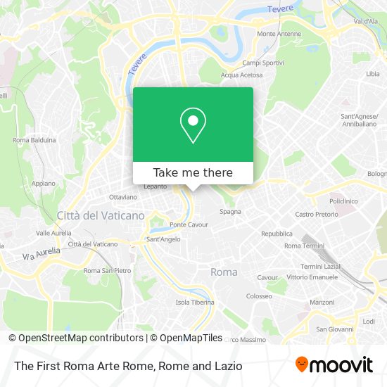 The First Roma Arte Rome map