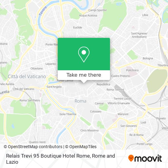 Relais Trevi 95 Boutique Hotel Rome map