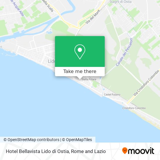 Hotel Bellavista Lido di Ostia map