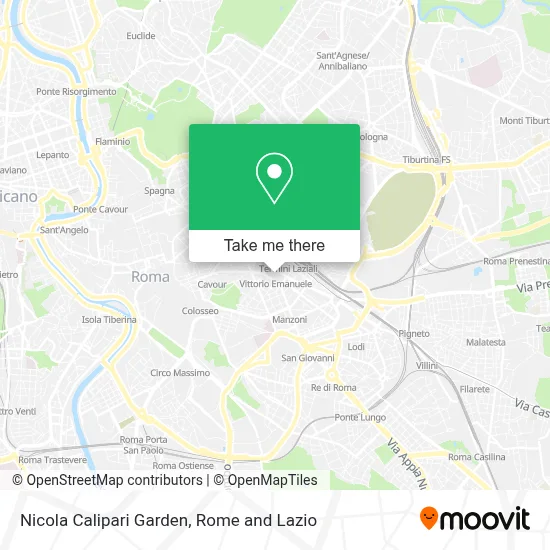 Nicola Calipari Garden map