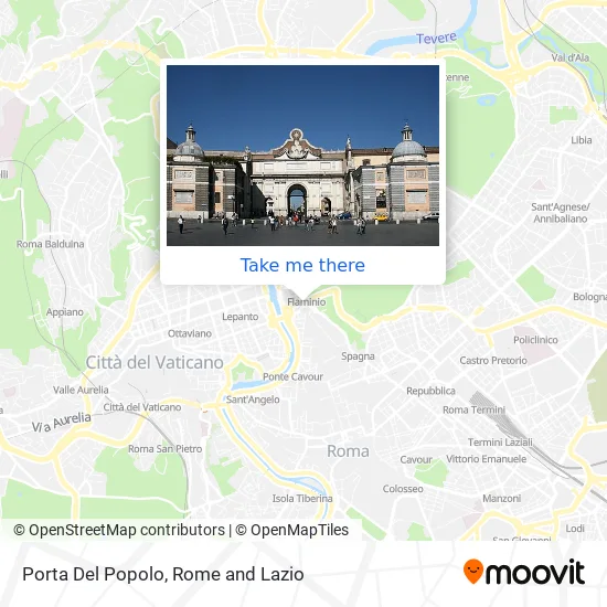 Porta Del Popolo map