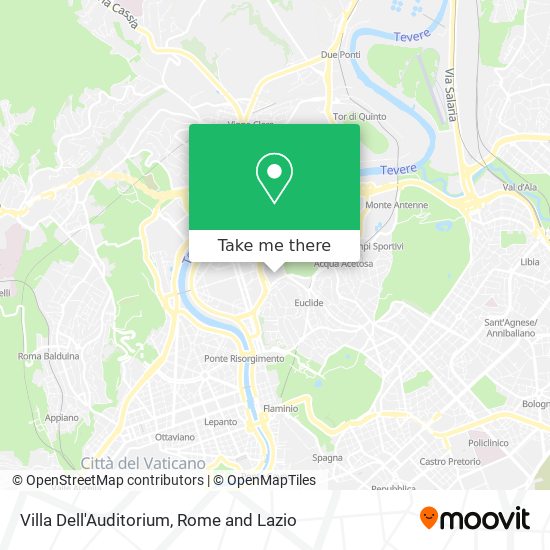 Villa Dell'Auditorium map