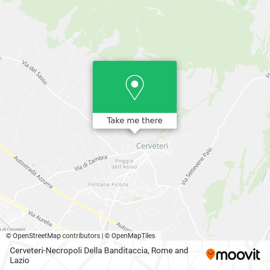 Cerveteri-Necropoli Della Banditaccia map