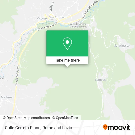 Colle Cerreto Piano map