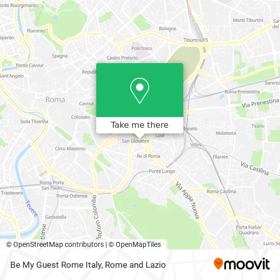 Be My Guest Rome Italy map