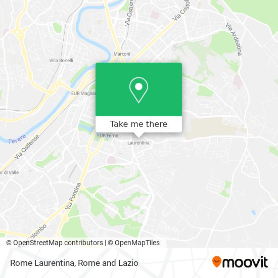 Rome Laurentina map