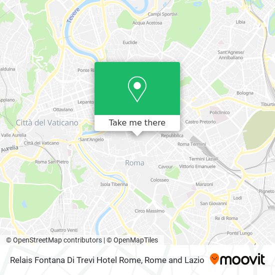 Relais Fontana Di Trevi Hotel Rome map