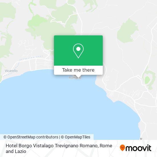 Hotel Borgo Vistalago Trevignano Romano map