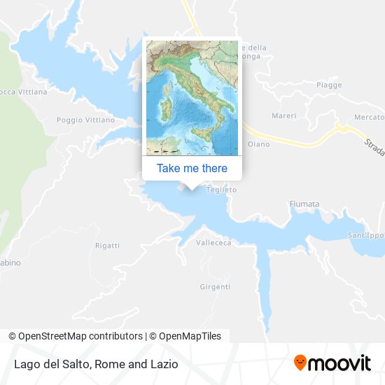 Lago del Salto map