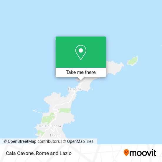 Cala Cavone map
