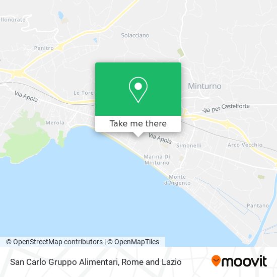 San Carlo Gruppo Alimentari map