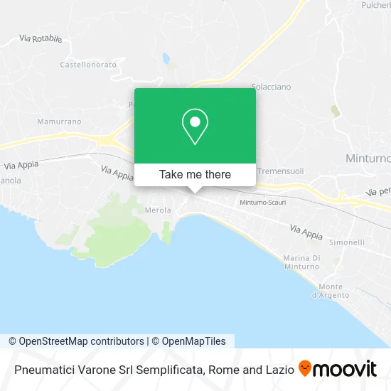 Varone Tires Srl Simplified map