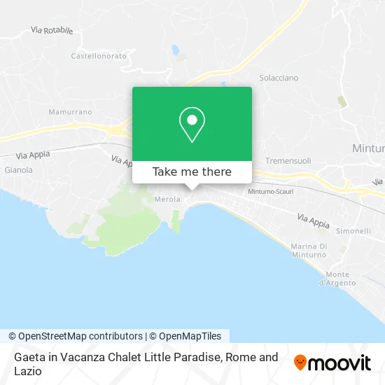 Gaeta on Vacation - Little Paradise Chalet map