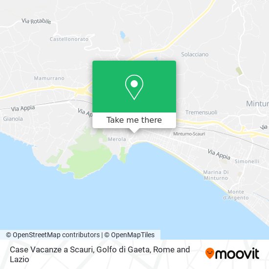Case Vacanze a Scauri, Golfo di Gaeta map