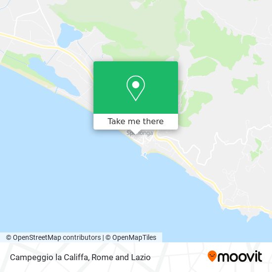 Campeggio la Califfa map