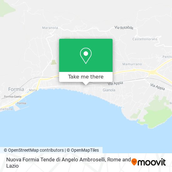 Nuova Formia Tende di Angelo Ambroselli map