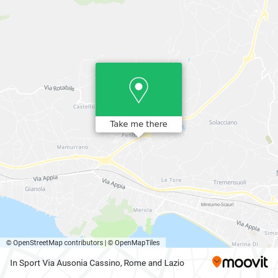 In Sport Via Ausonia Cassino map