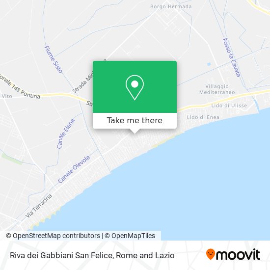 Riva dei Gabbiani San Felice map