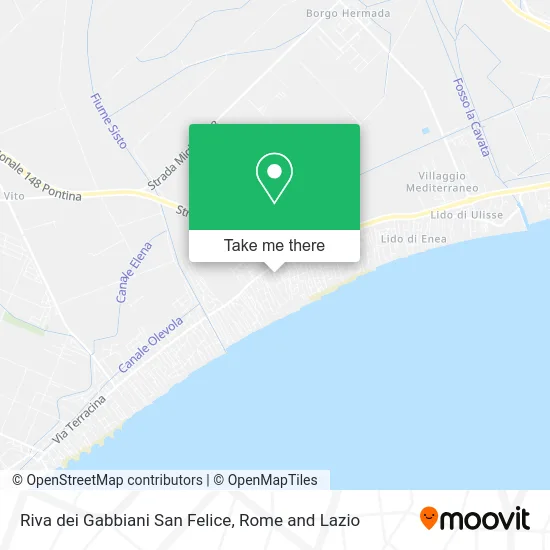Riva dei Gabbiani San Felice map