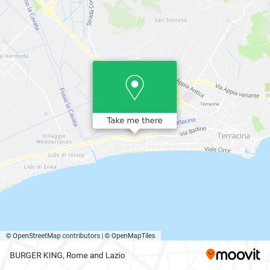 BURGER KING map