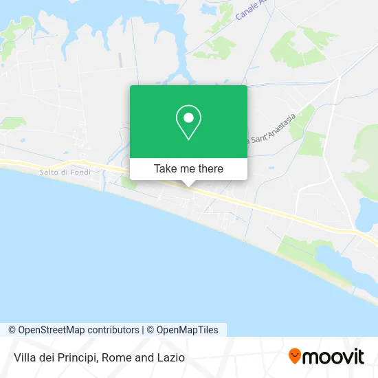 Villa of the Princes map