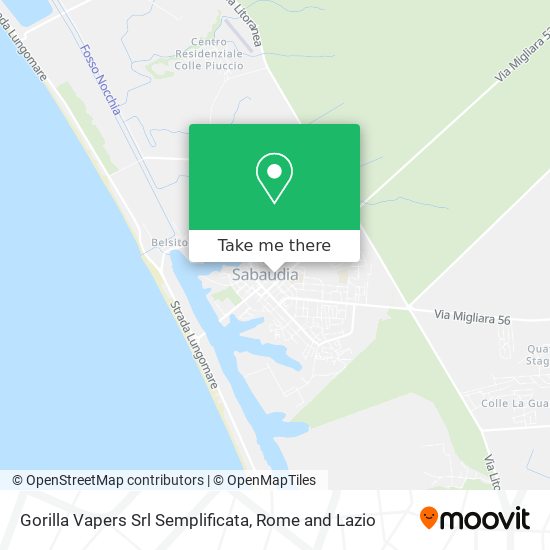 Gorilla Vapers Srl Semplificata map