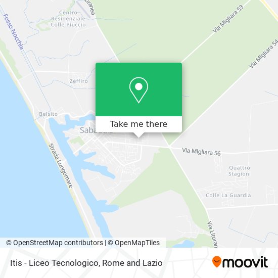 Itis - Liceo Tecnologico map