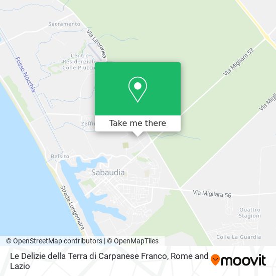 Le Delizie della Terra di Carpanese Franco map