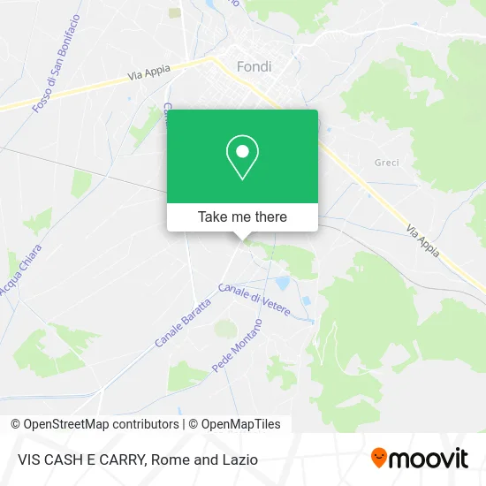 VIS CASH E CARRY map