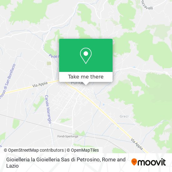 Gioielleria la Gioielleria Sas di Petrosino map