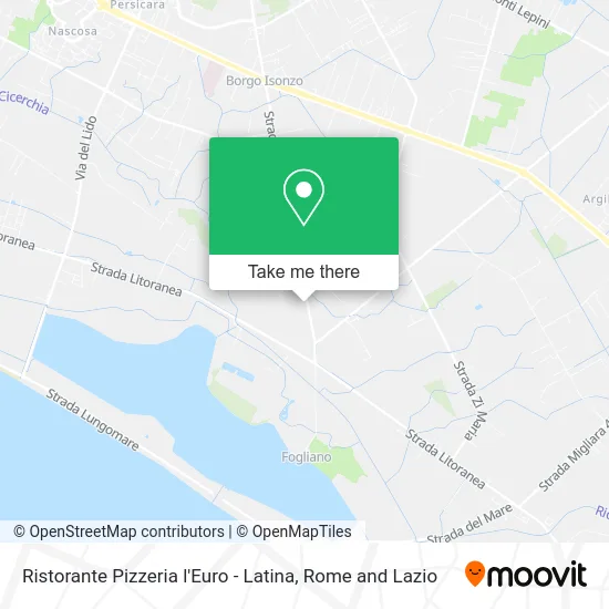 L'Euro Restaurant and Pizzeria - Latina map