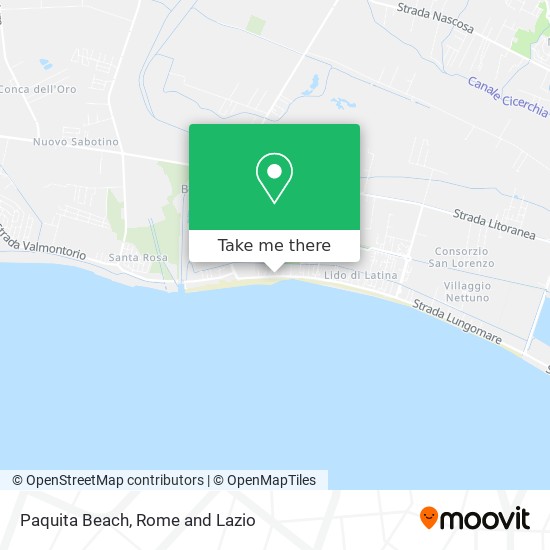 Paquita Beach map