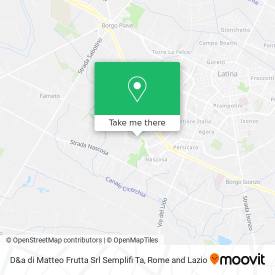 D&a di Matteo Frutta Srl Semplifi Ta map