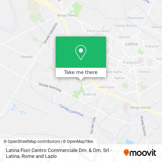 Latina Fiori Centro Commerciale Dm. & Dm. Srl - Latina map