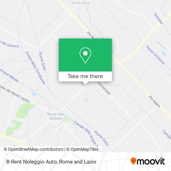 B-Rent Noleggio Auto map